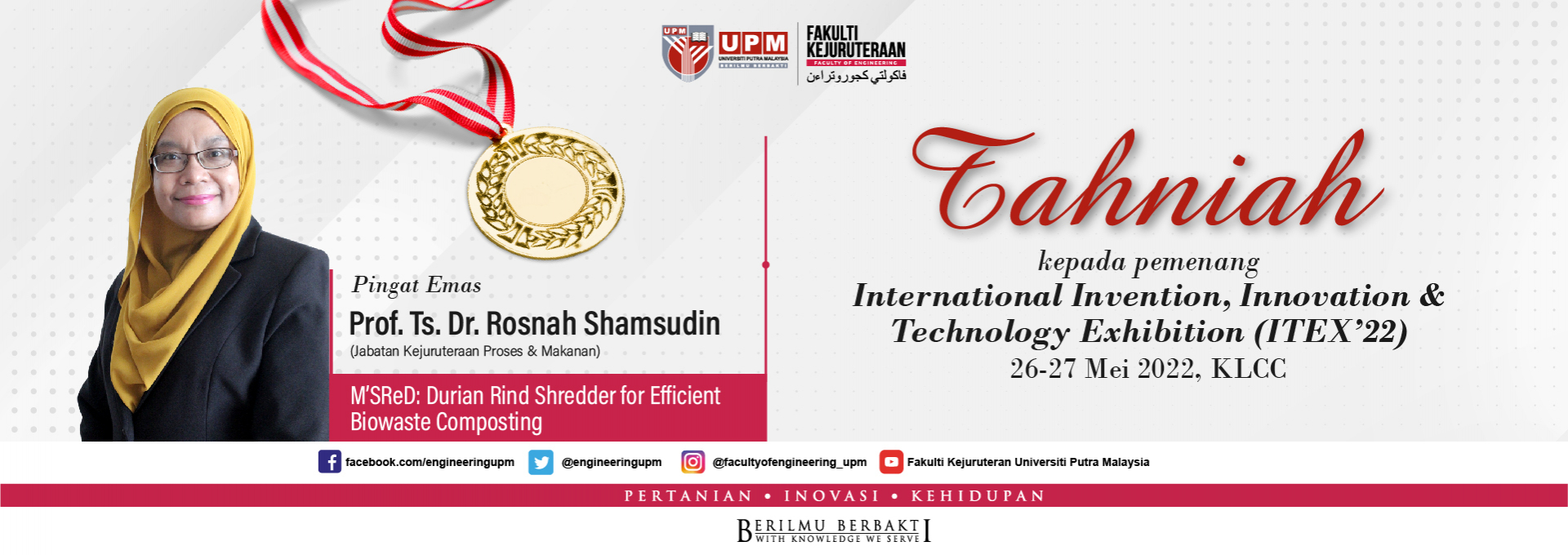 Tahniah kepada pemenang (ITEX2022)_ Prof Rosnah