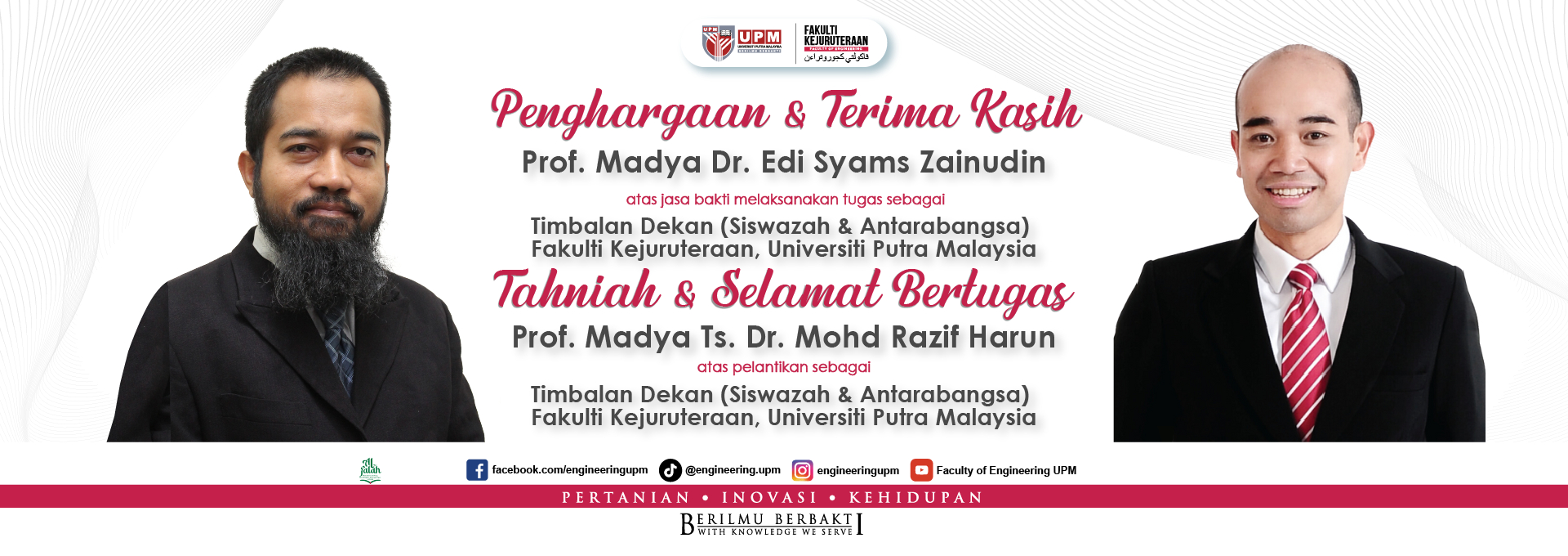 Timbalan Dekan (Siswazah & Antarabangsa) Fakulti Kejuruteraan, Universiti Putra Malaysia
